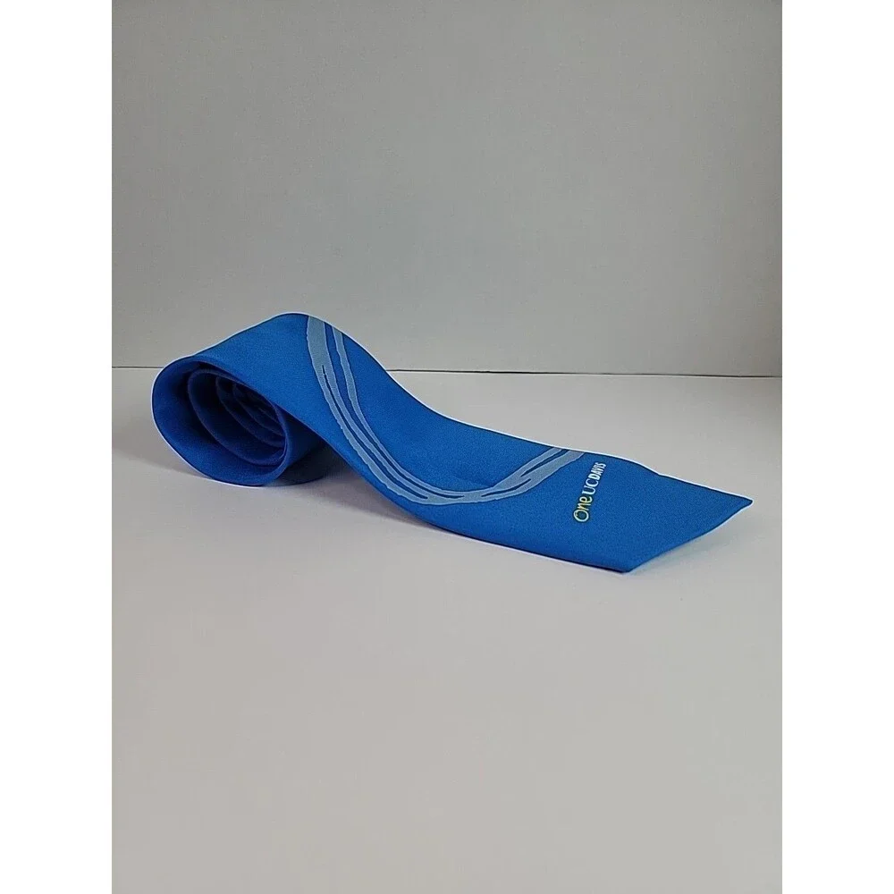 One UC Davis Mens Blue Neck Tie Designed Exclusively for UC Davis 100% Polyester